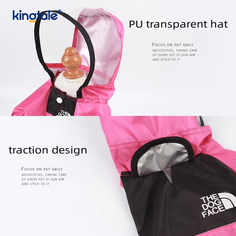 Hunderegnfrakke i polyester