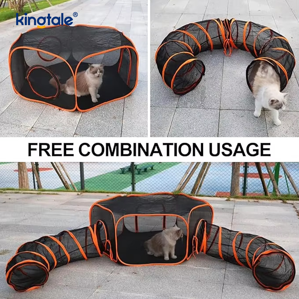 Pet Cat Tunnel Tube Kattelegetøj Sammenklappelig