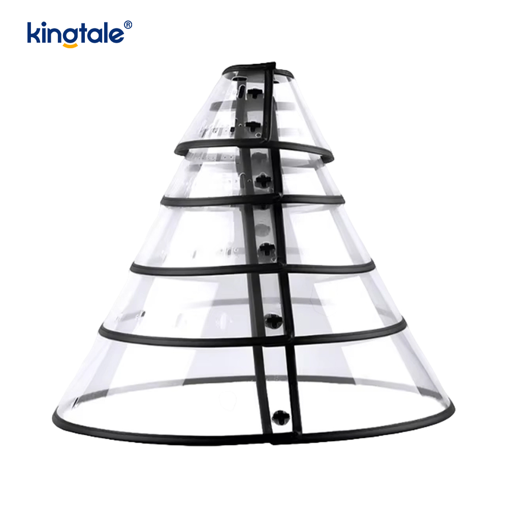 Kingtale Justerbar Blød Pet Recovery Halsbånd til Hunde Katte Bæredygtig Solid Plast Personlig Beskyttende Plastic Cone
