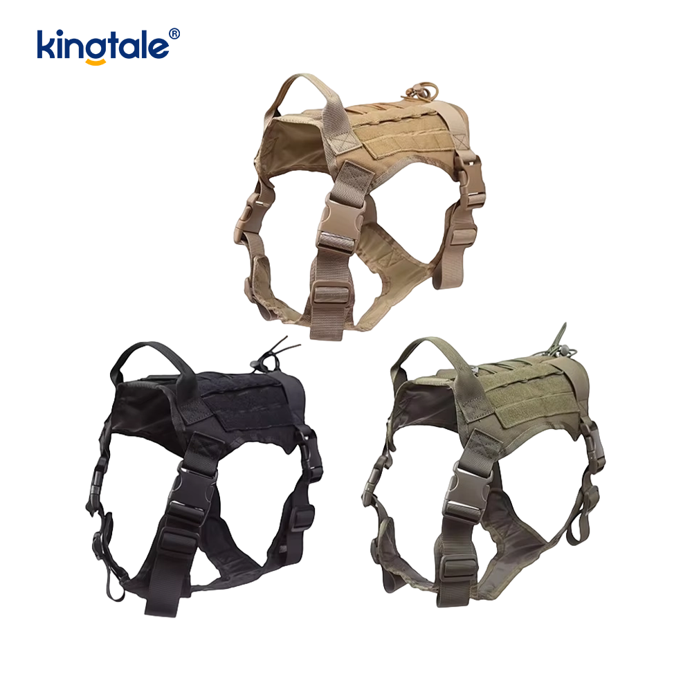 No Pull Tactical Dog Sele til mellemstore hunde