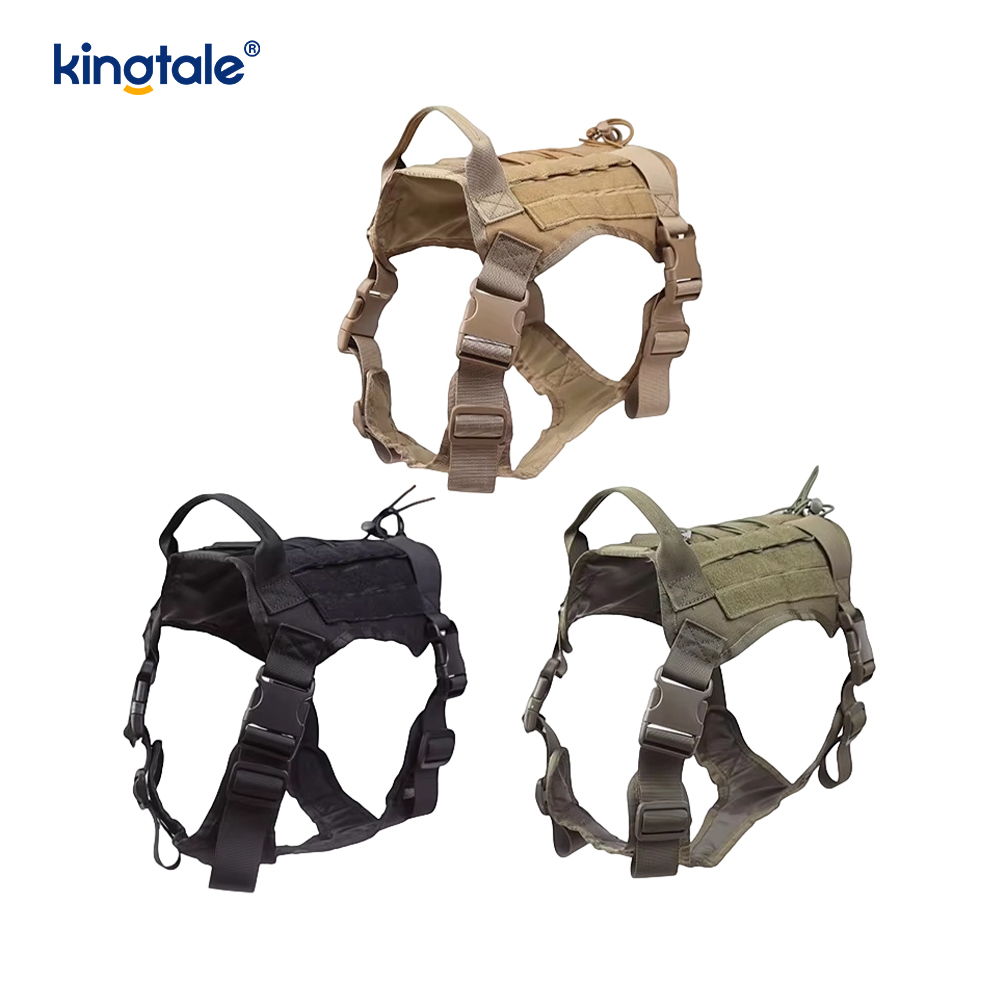 No Pull Tactical Dog Sele til mellemstore hunde