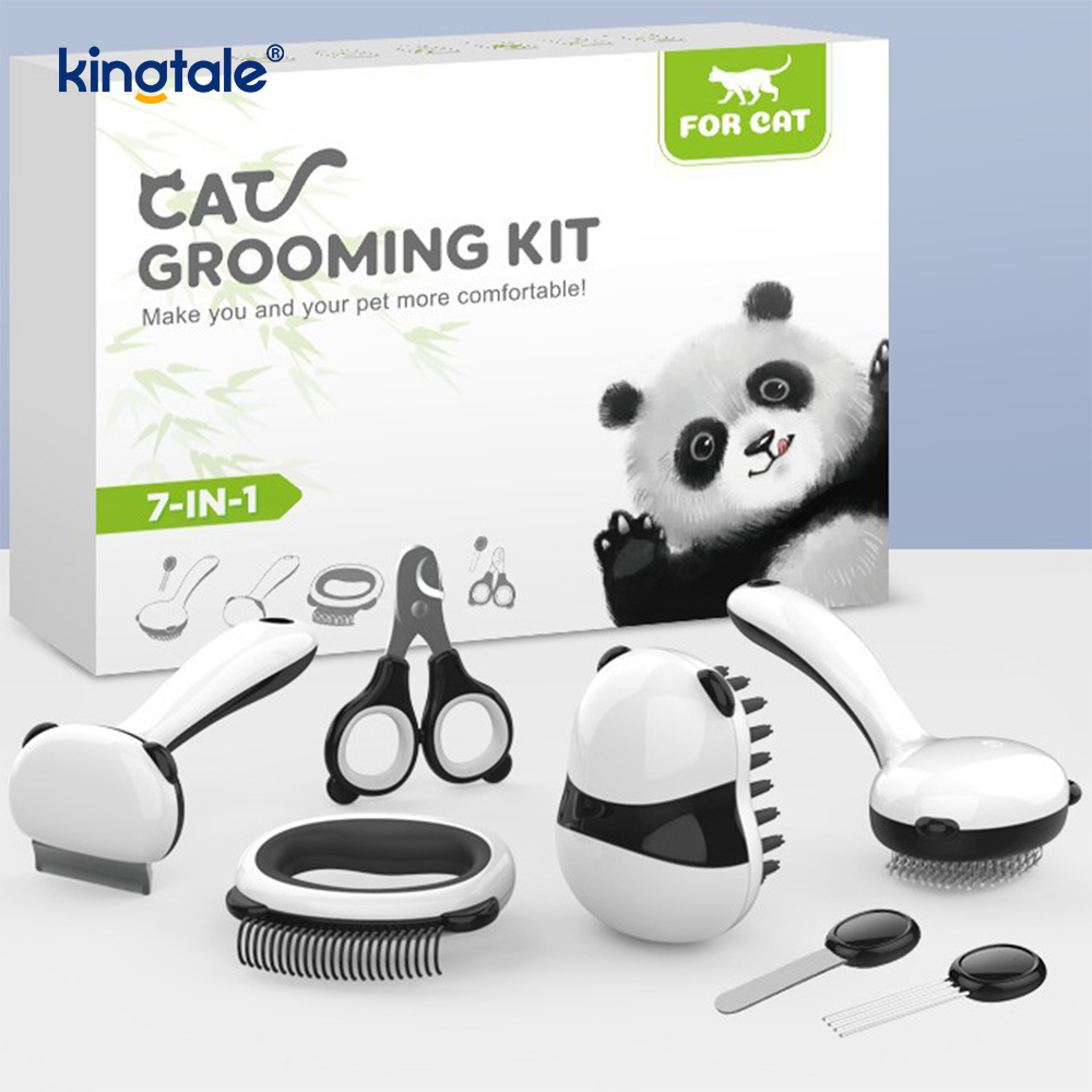 Produktsæt til kæledyrsrengøring Panda model badebørste