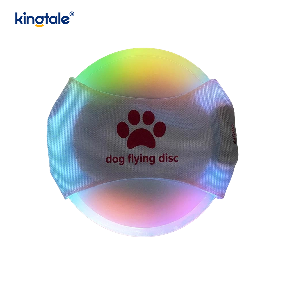 Pet Light-Up Frisbee High Visibility Lighted Pet Training Kaste Leg til træning