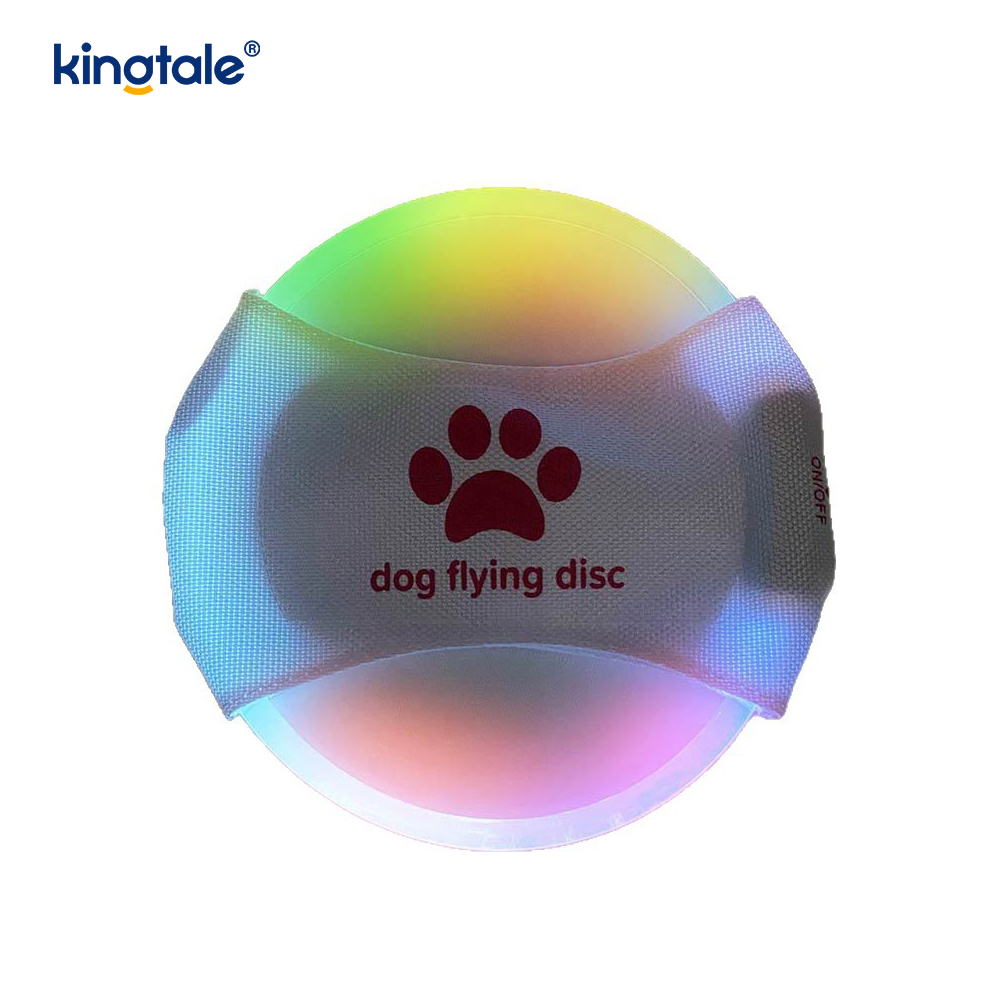 Pet Light-Up Frisbee High Visibility Lighted Pet Training Kaste Leg til træning