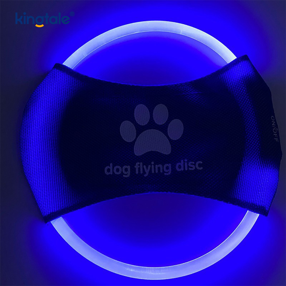 Pet Light-Up Frisbee High Visibility Lighted Pet Training Kaste Leg til træning