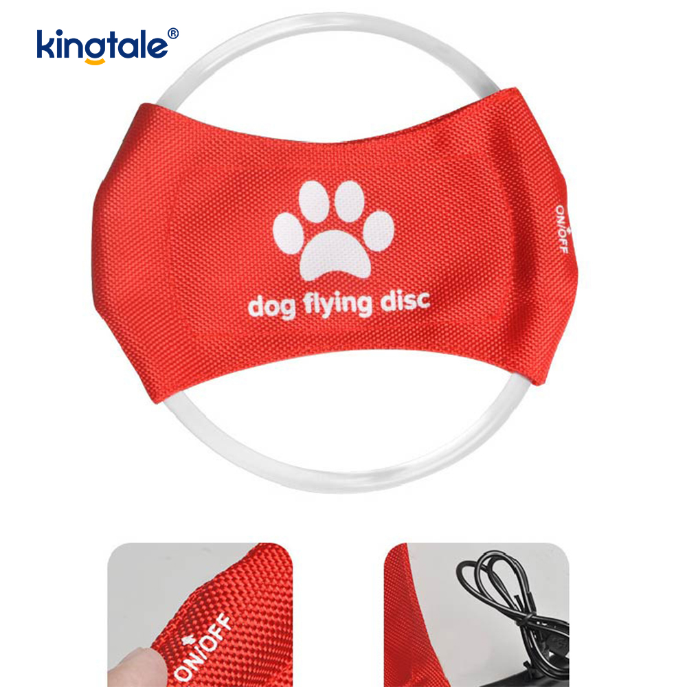 Pet Light-Up Frisbee High Visibility Lighted Pet Training Kaste Leg til træning