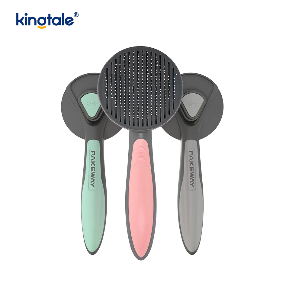 Selvrensende Slicker Brush & Pet Grooming Rake & Loppekam til hunde