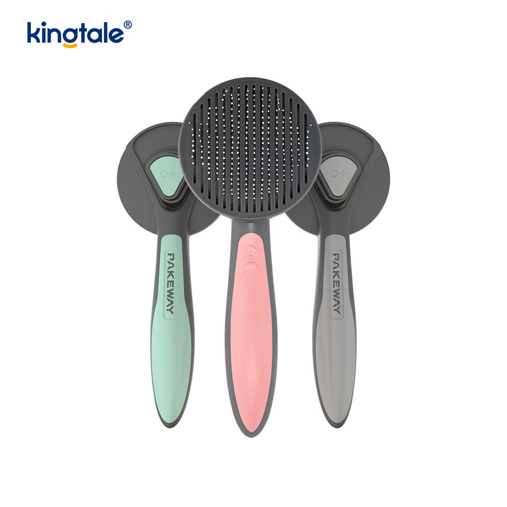 Selvrensende Slicker Brush & Pet Grooming Rake & Loppekam til hunde