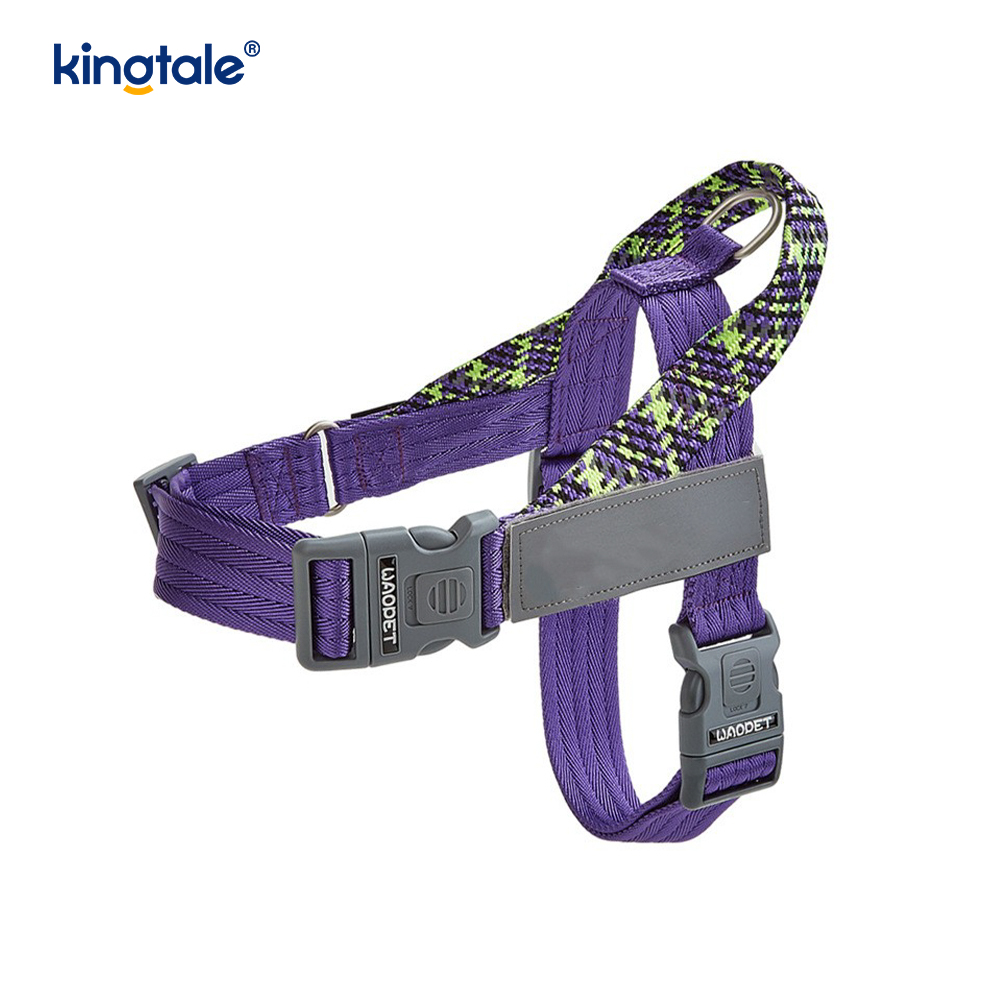 Udviklet Braid Nylon Webbing Highlight Reflekterende Hundesele