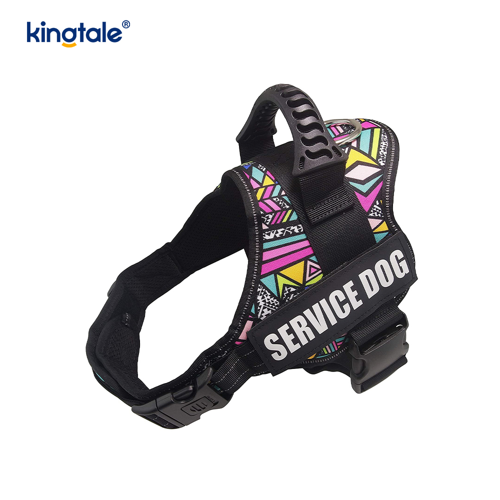 No Pull Reflekterende Designer Hundesele Solid Nylon Rope Hundesnor
