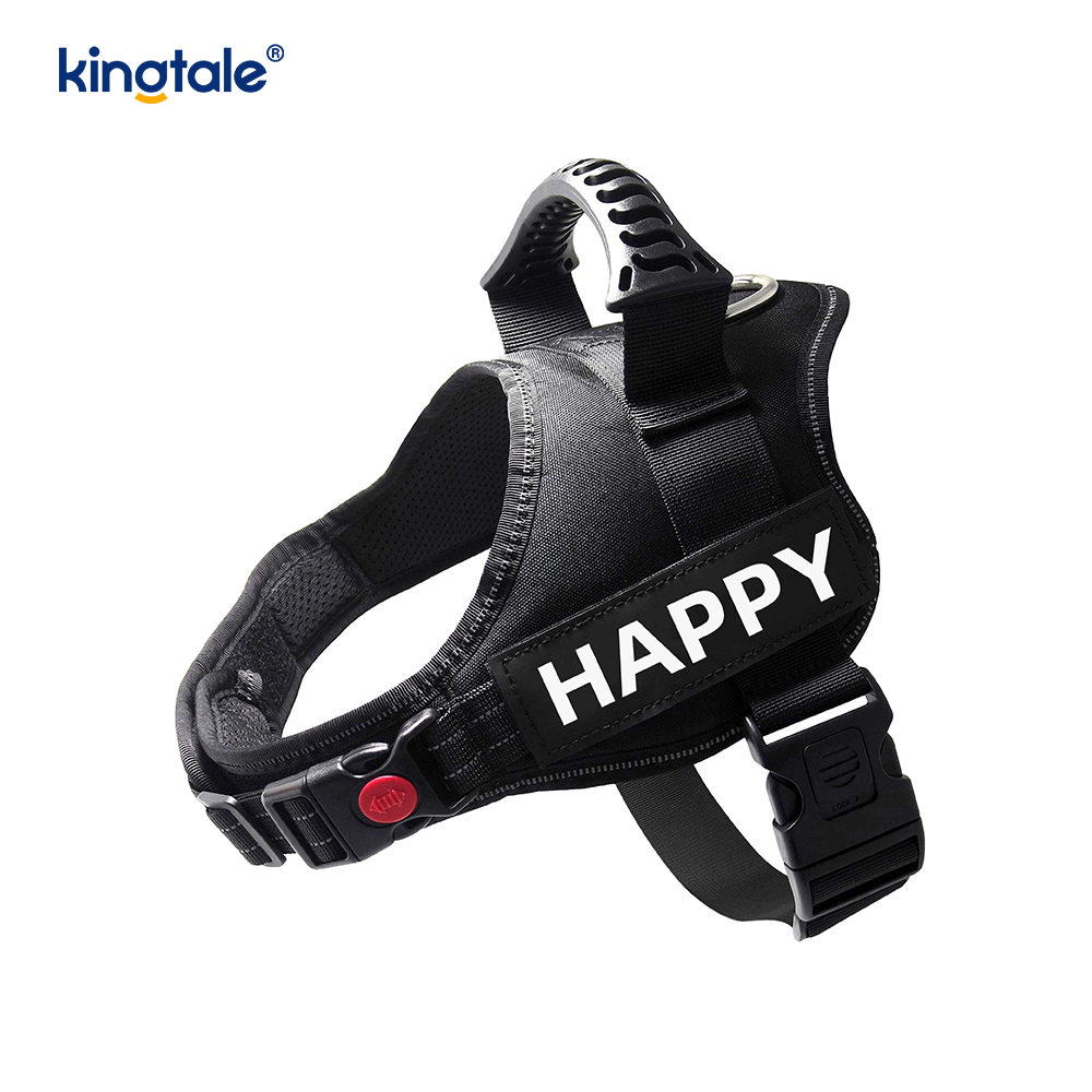 No Pull Reflekterende Designer Hundesele Solid Nylon Rope Hundesnor