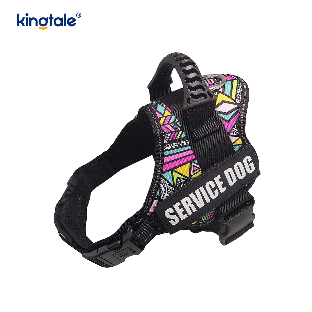 No Pull Reflekterende Designer Hundesele Solid Nylon Rope Hundesnor