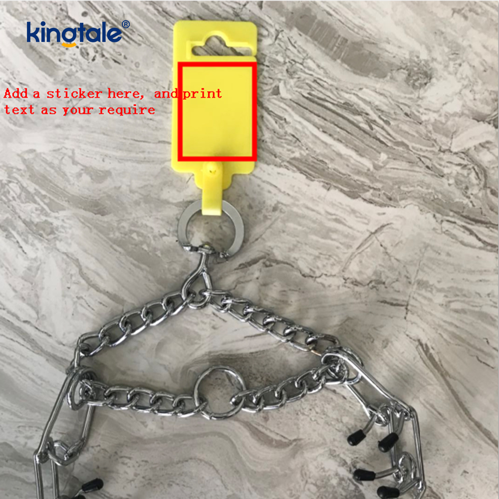 Pet Pinch Choke Halsbånd Carbon Steel Metal Prong Hundetræningshalsbånd