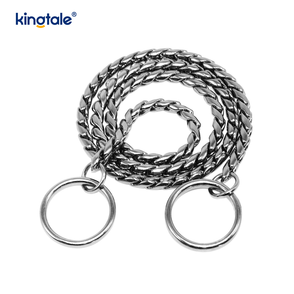 Pure Copper Metal Snake Dog Chain Halsbånd til små og mellemstore hunde
