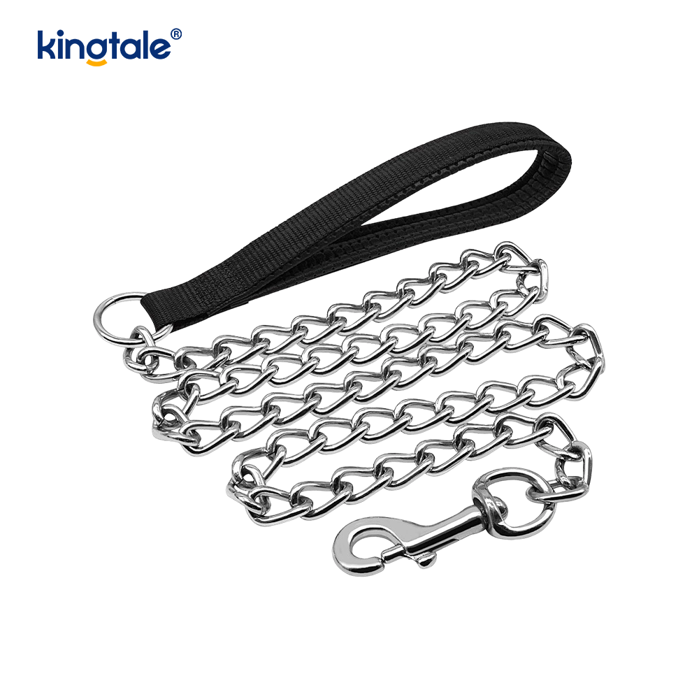 Brugerdefineret metal Heavy Duty hundekæde bly med skumhåndtag til hunde