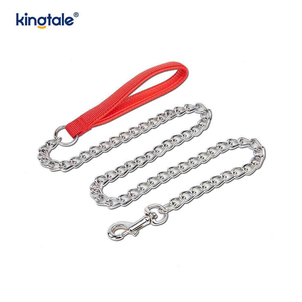 Brugerdefineret metal Heavy Duty hundekæde bly med skumhåndtag til hunde