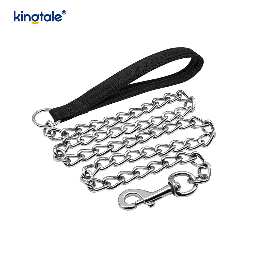 Brugerdefineret metal Heavy Duty hundekæde bly med skumhåndtag til hunde