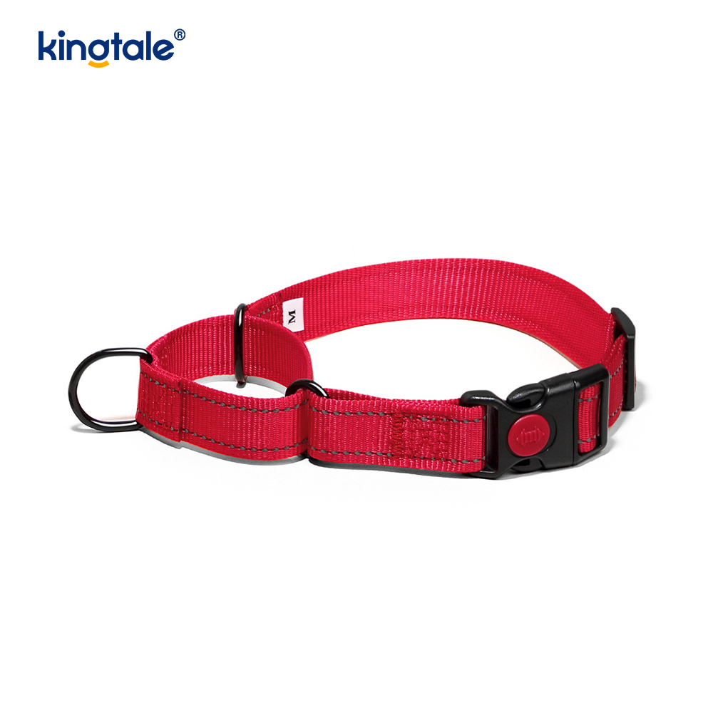 No Pull Reflekterende Justerbar Nylon Martingale Hundehalsbånd til S M L Hunde