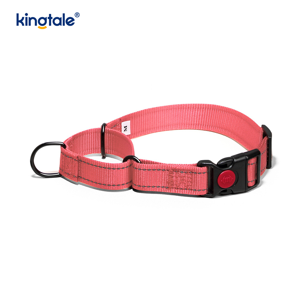 No Pull Reflekterende Justerbar Nylon Martingale Hundehalsbånd til S M L Hunde