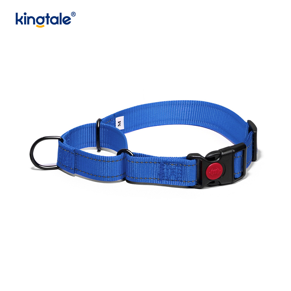 No Pull Reflekterende Justerbar Nylon Martingale Hundehalsbånd til S M L Hunde