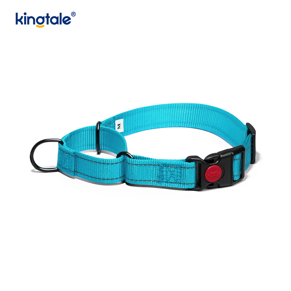 No Pull Reflekterende Justerbar Nylon Martingale Hundehalsbånd til S M L Hunde