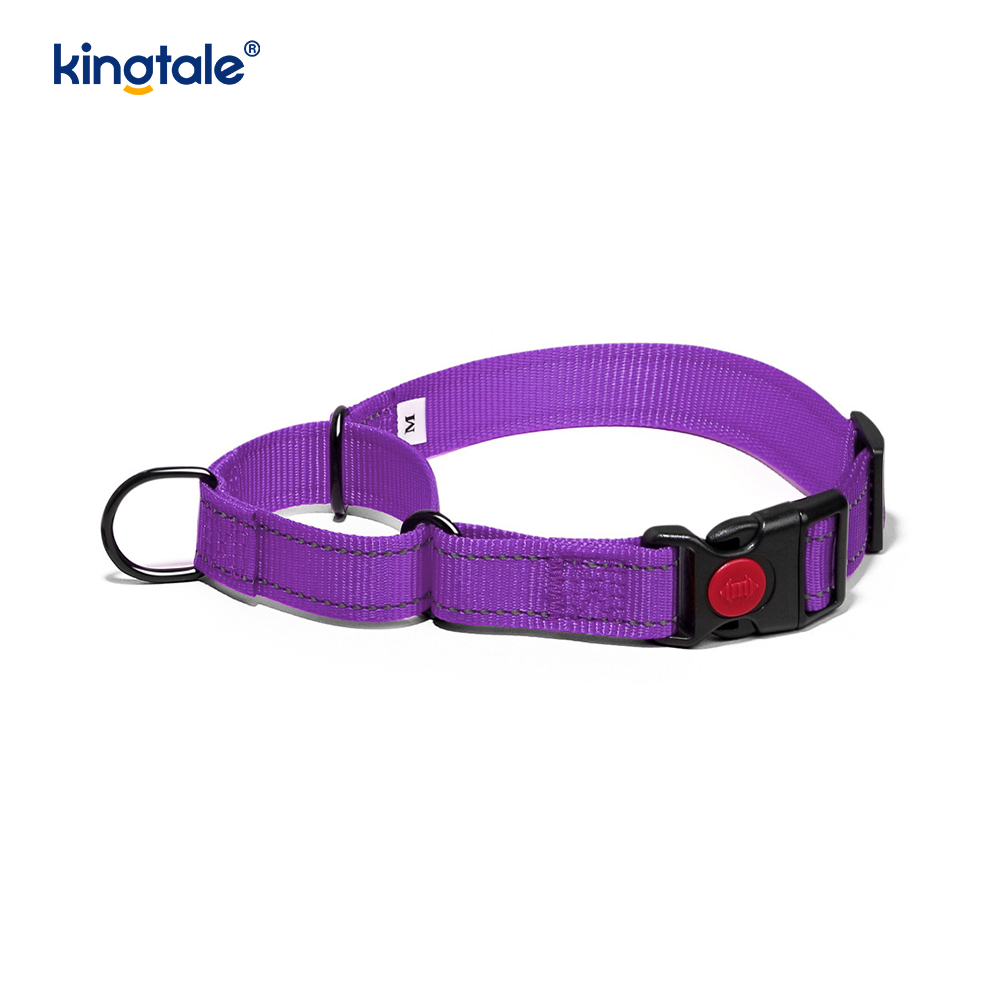 No Pull Reflekterende Justerbar Nylon Martingale Hundehalsbånd til S M L Hunde