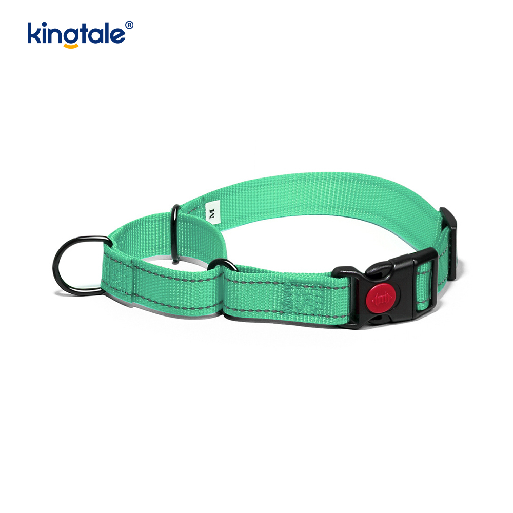 No Pull Reflekterende Justerbar Nylon Martingale Hundehalsbånd til S M L Hunde