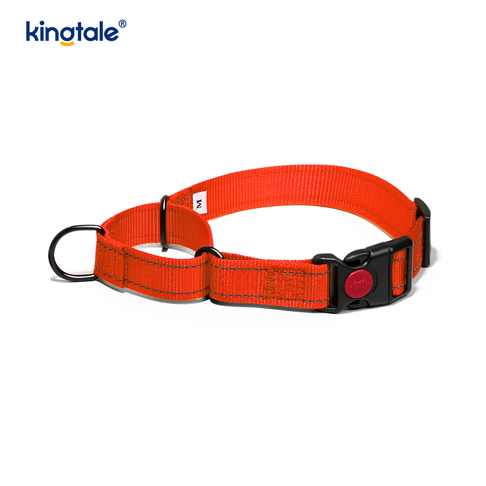 No Pull Reflekterende Justerbar Nylon Martingale Hundehalsbånd til S M L Hunde