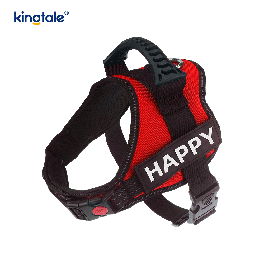 No Pull Reflekterende Designer Hundesele Solid Nylon Rope Hundesnor