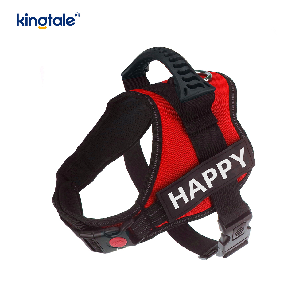No Pull Reflekterende Designer Hundesele Solid Nylon Rope Hundesnor