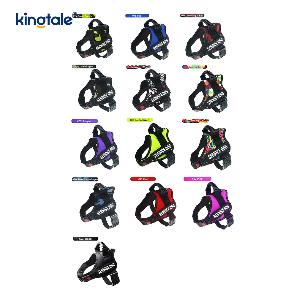 No Pull Reflekterende Designer Hundesele Solid Nylon Rope Hundesnor