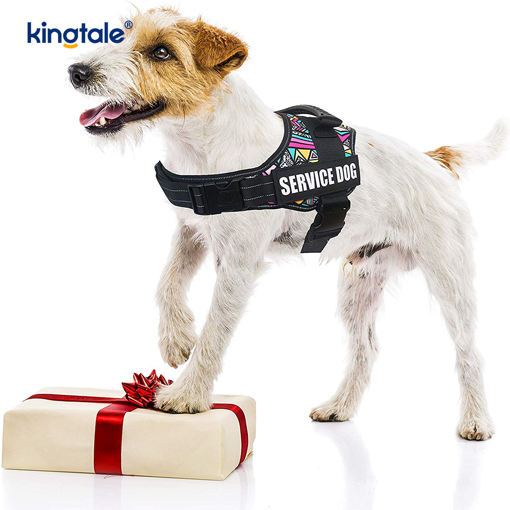 No Pull Reflekterende Designer Hundesele Solid Nylon Rope Hundesnor