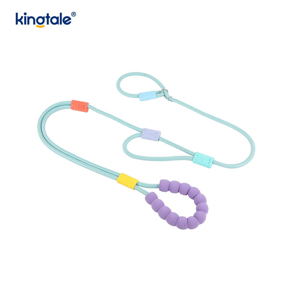 No Pull Holdbar Justerbar Nylon Dobbelt Håndtag Farverig Hunde Slip Leash