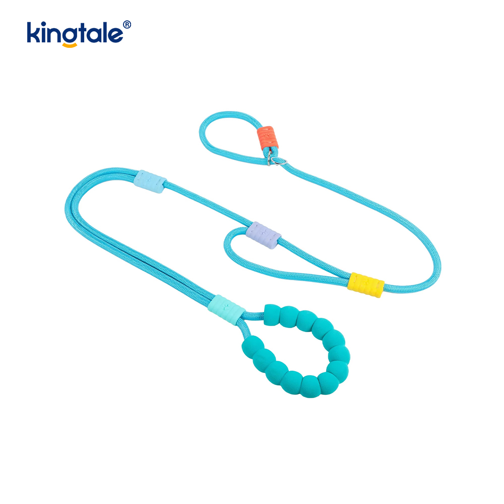 No Pull Holdbar Justerbar Nylon Dobbelt Håndtag Farverig Hunde Slip Leash