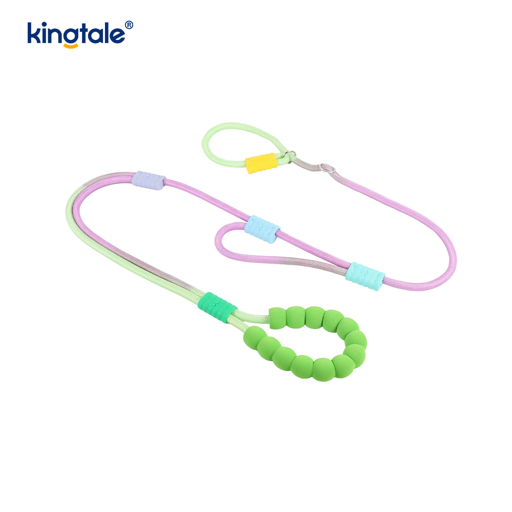 No Pull Holdbar Justerbar Nylon Dobbelt Håndtag Farverig Hunde Slip Leash