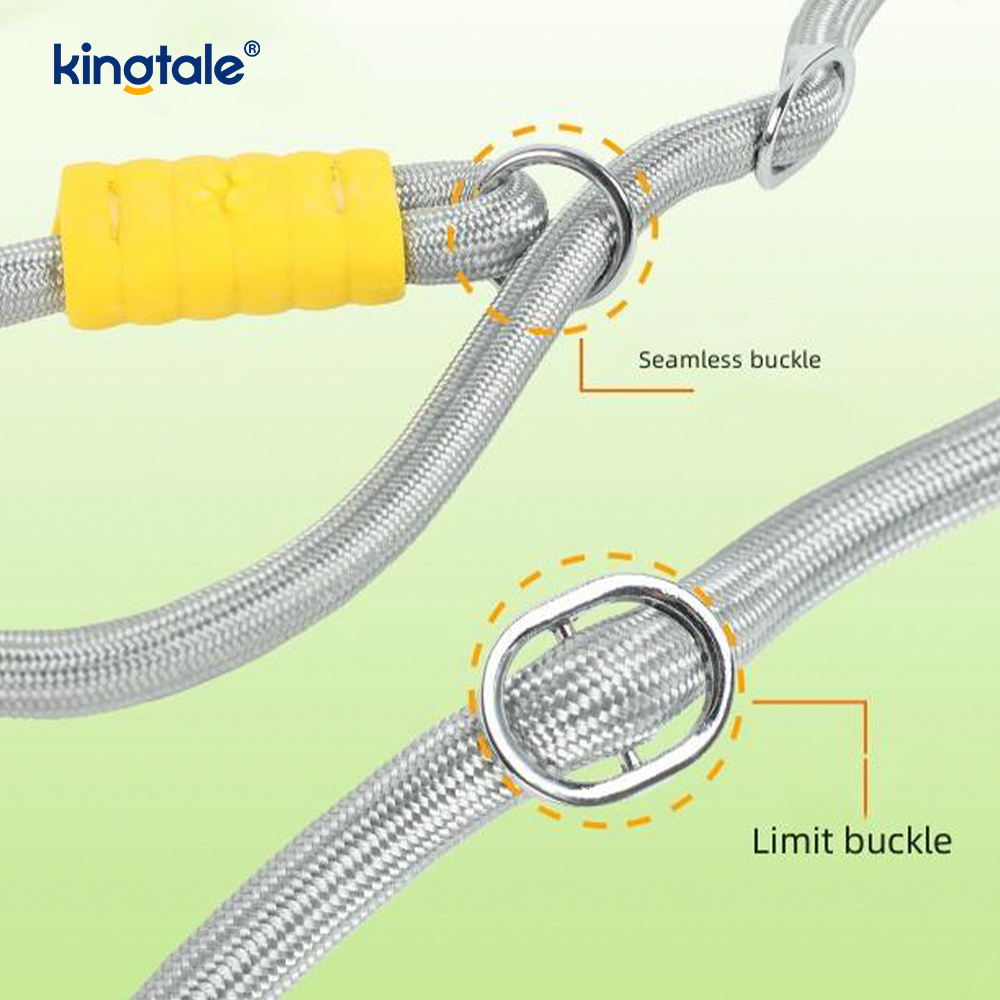 No Pull Holdbar Justerbar Nylon Dobbelt Håndtag Farverig Hunde Slip Leash