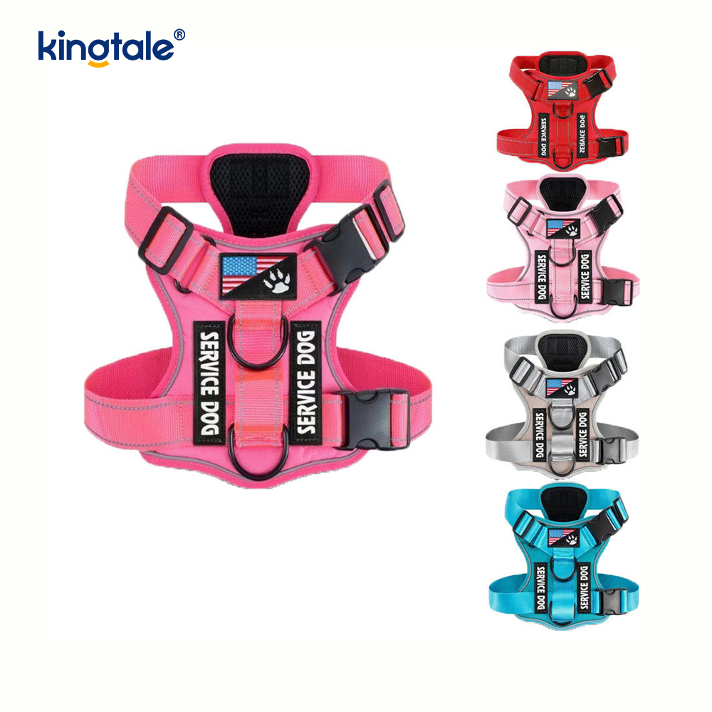 No-Pull Reflekterende Taktisk Heavy Duty Taktisk Hundesele til store hunde