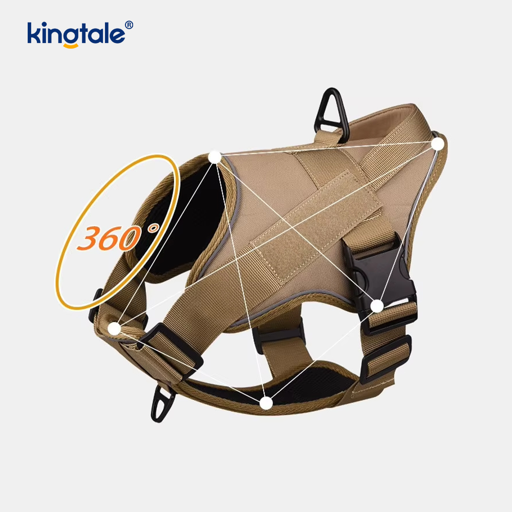 Heavy Duty Tactical No Pull Justerbar Reflekterende Pet Vest Hundesele
