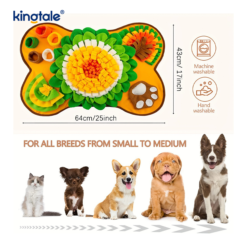 Kæledyr Snuffle Måtte til hunde interaktivt foderpuslespil
