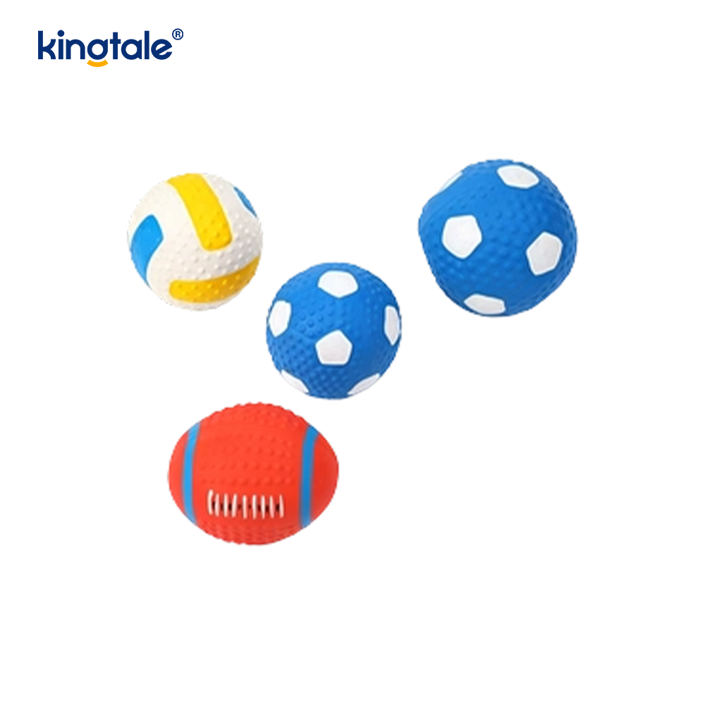 Latex knirkende kæledyrslegetøj (fodbold, fodbold, volleyball)