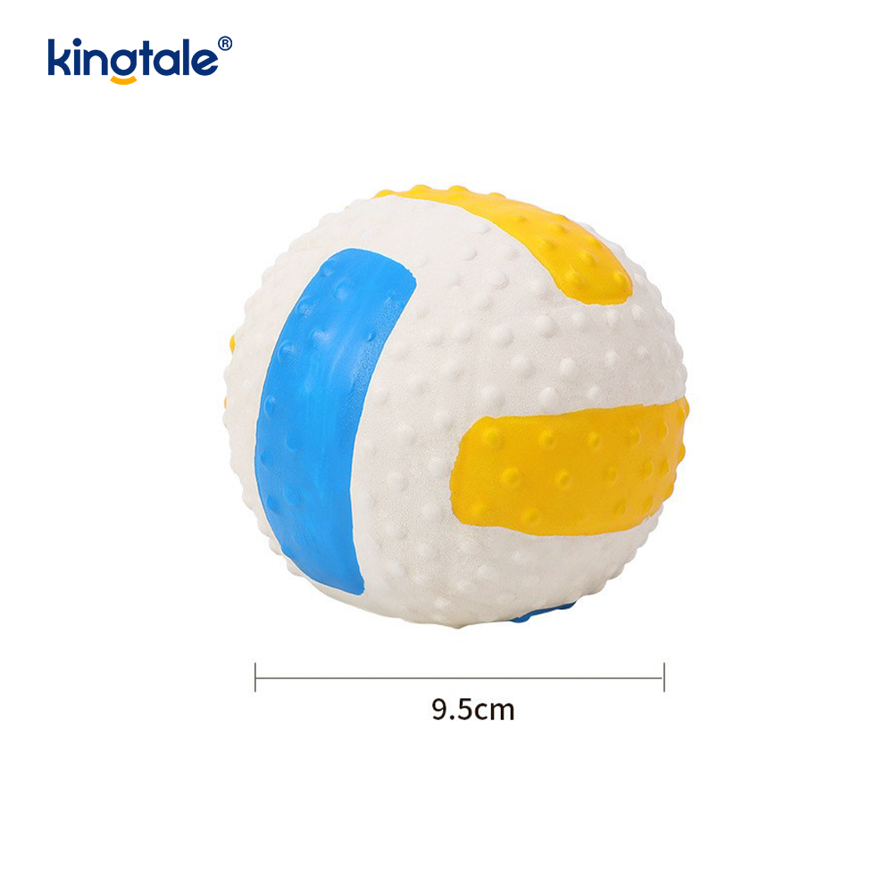 Latex knirkende kæledyrslegetøj (fodbold, fodbold, volleyball)