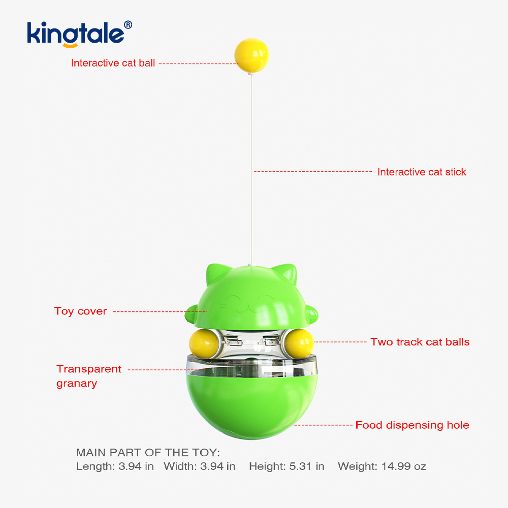 Interactive Cat Toy the Tumbler driller katten og går glip af bolden Nyt kattelegetøj