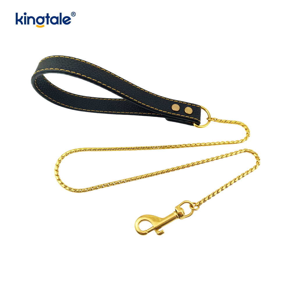 Heavy Duty Chain Hundesnor Metal Flerfarvet Pet Dog Walking Chain Leash