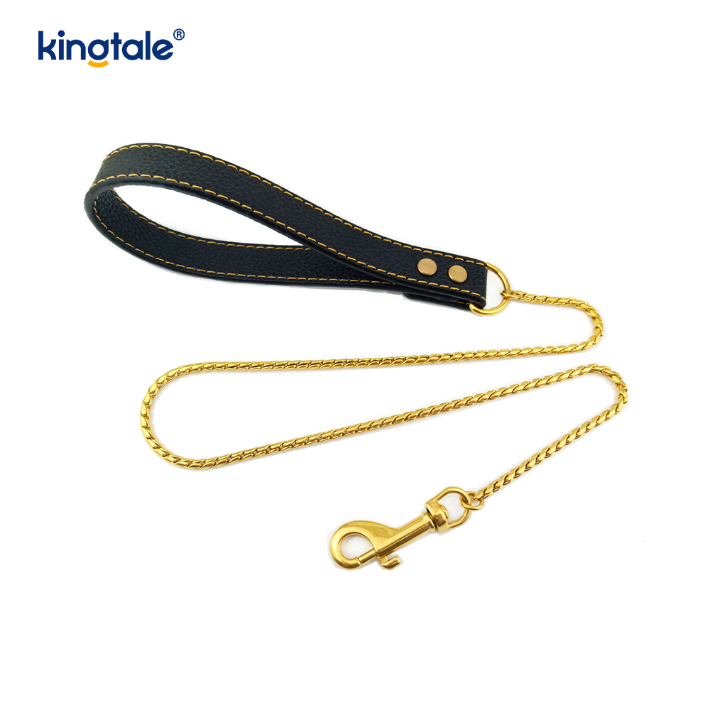 Heavy Duty Chain Hundesnor Metal Flerfarvet Pet Dog Walking Chain Leash