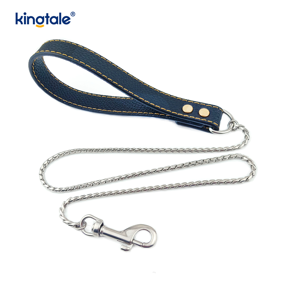 Heavy Duty Chain Hundesnor Metal Flerfarvet Pet Dog Walking Chain Leash